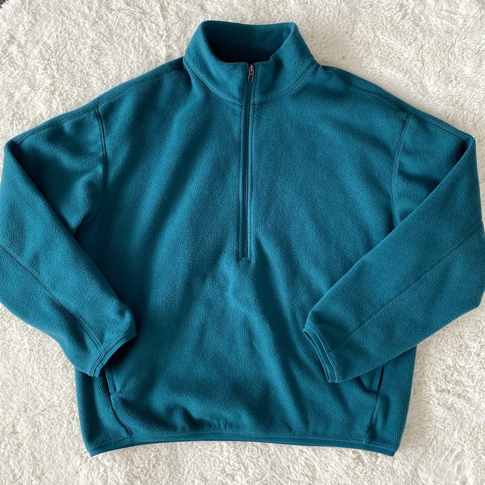 ❤️ Lululemon Oversized-Fit Fleece Half Zip Green Jasper Men’s Size Medium